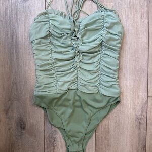 Lulus scalloped bodysuit